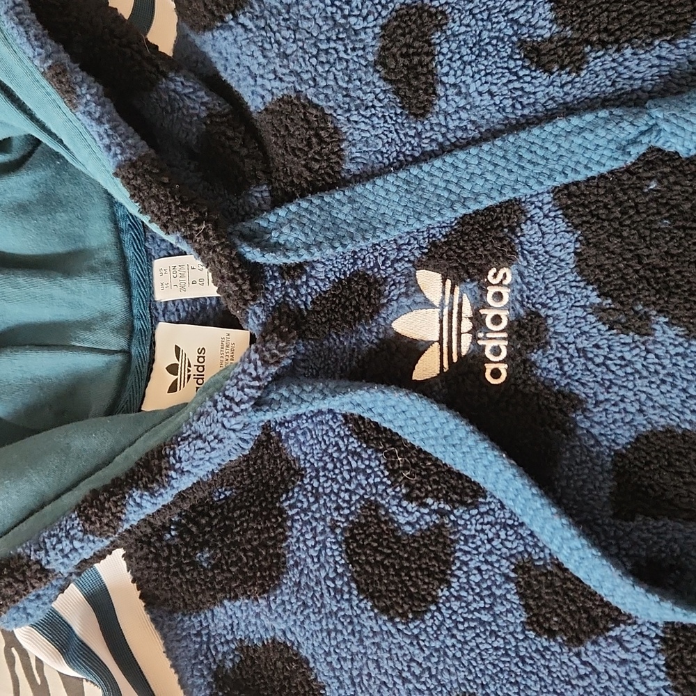 ADIDAS Bellista Sherpa Hoodie Size M - Picture 8 of 11